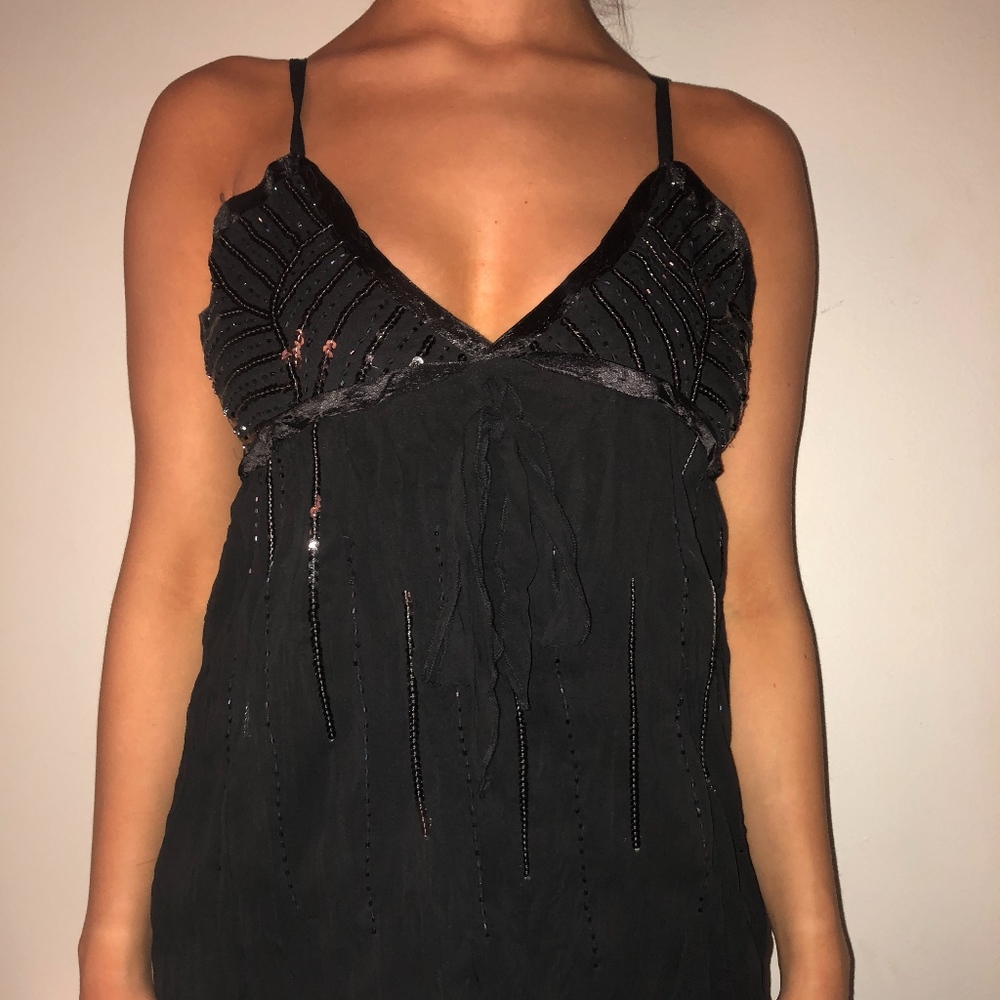 Beaded Babydoll Top